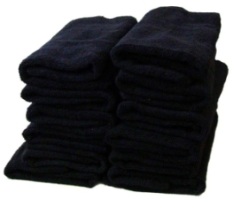 Черные махровые полотенца оптом